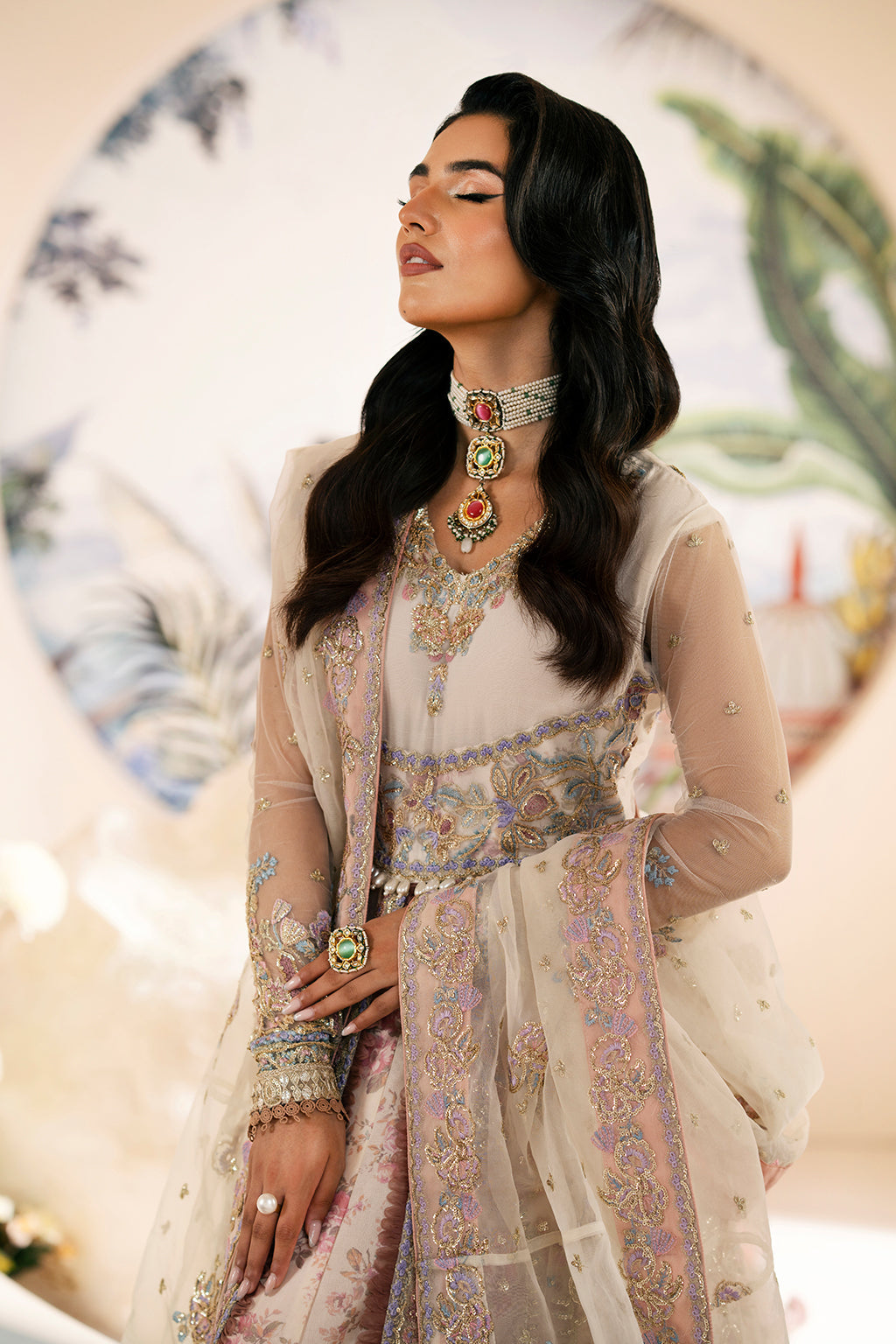 AJR Couture | Festive Formals 24 | Amaryllis by Designer AJR Couture - House of Maryam - Pakistani Designer Ethnic Wear in {{ shop.shopifyCountryName }}