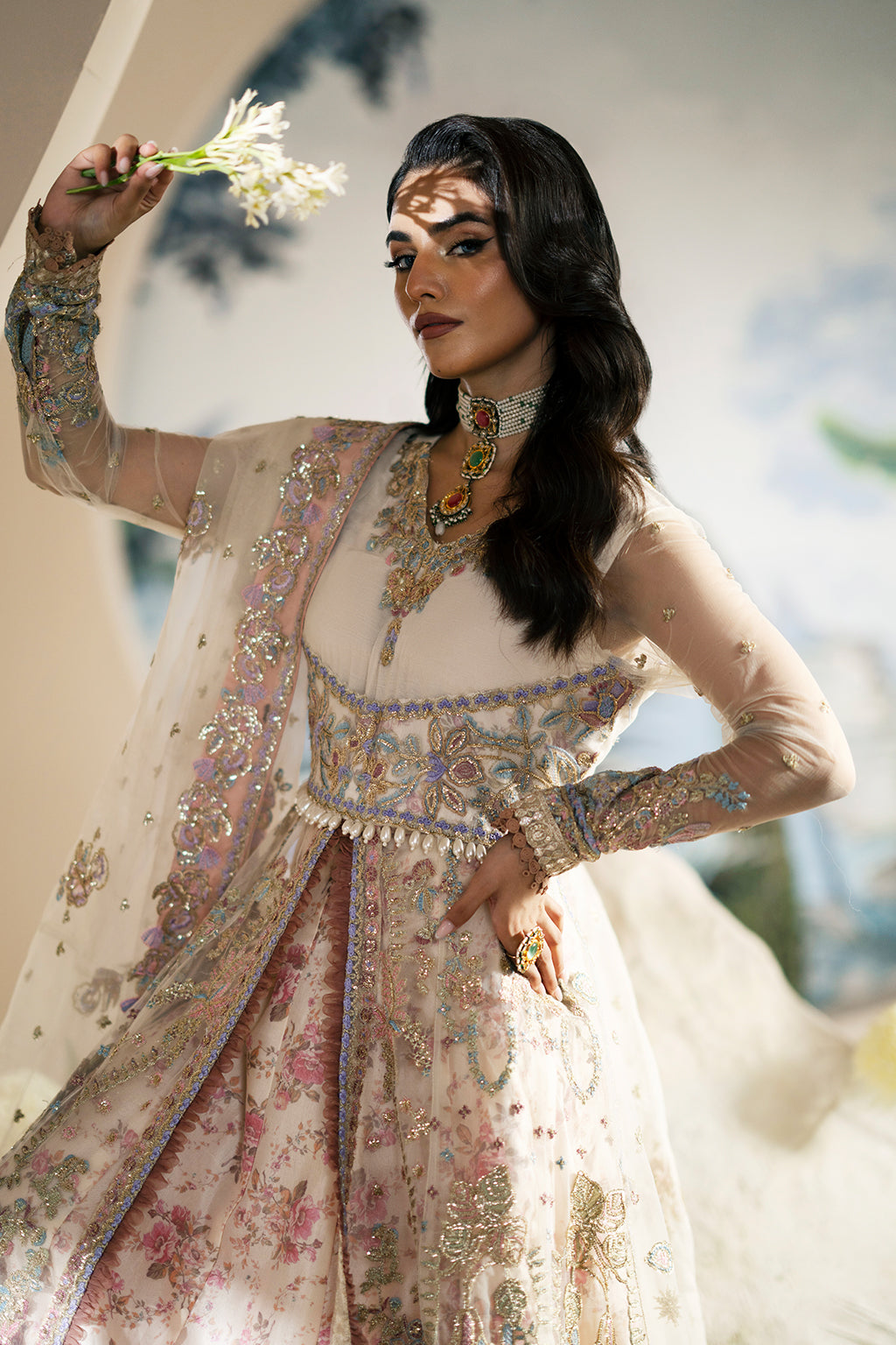 AJR Couture | Festive Formals 24 | Amaryllis by Designer AJR Couture - House of Maryam - Pakistani Designer Ethnic Wear in {{ shop.shopifyCountryName }}