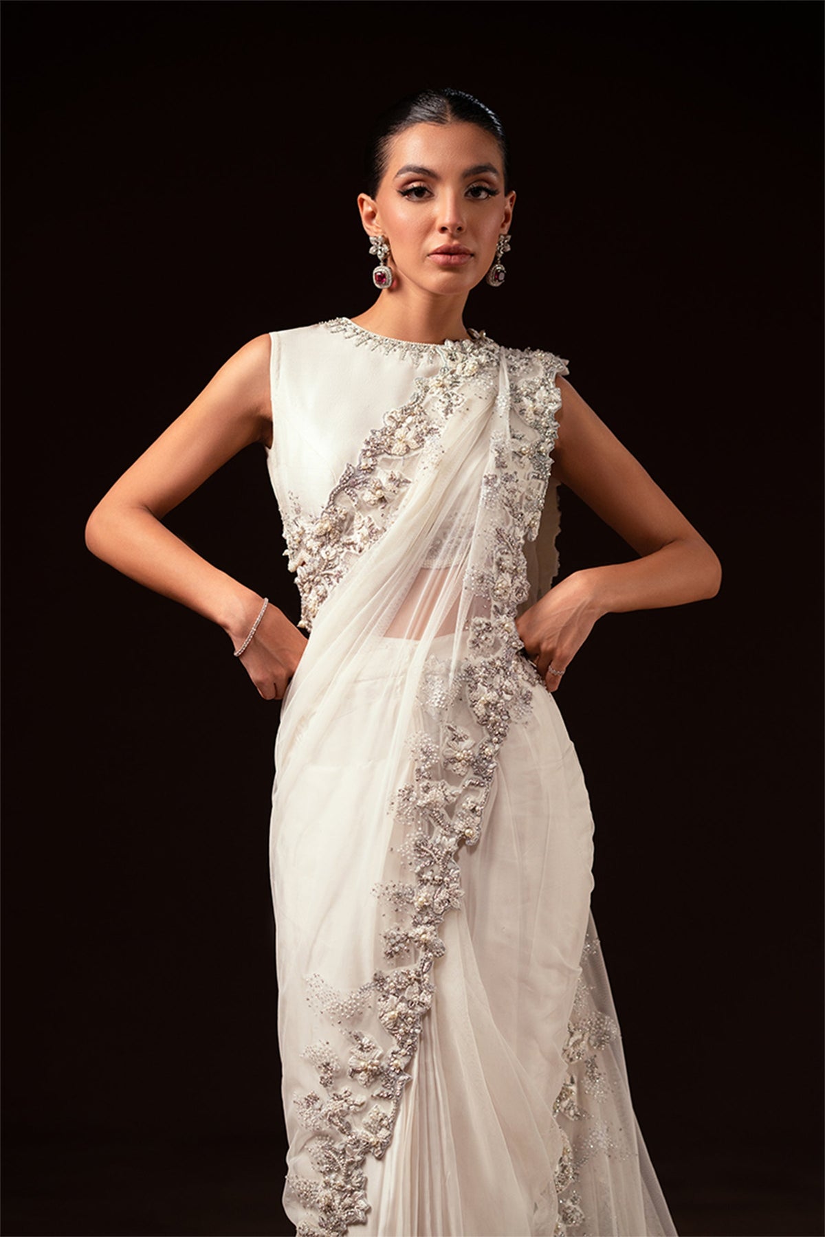 Ayesha and Usman | Celestial Night | Ivory -  Ayesha and Usman Ladies Clothes - Original Designer Dress - House of Maryam