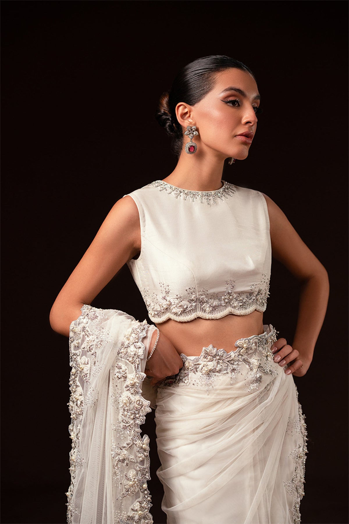 Ayesha and Usman | Celestial Night | Ivory -  Ayesha and Usman Ladies Clothes - Original Designer Dress - House of Maryam