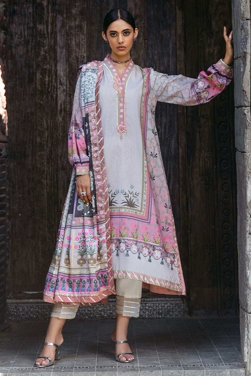 Mushq | Nirvana Silk Edit | Pewter by Designer Mushq - House of Maryam - Pakistani Designer Ethnic Wear in {{ shop.shopifyCountryName }}