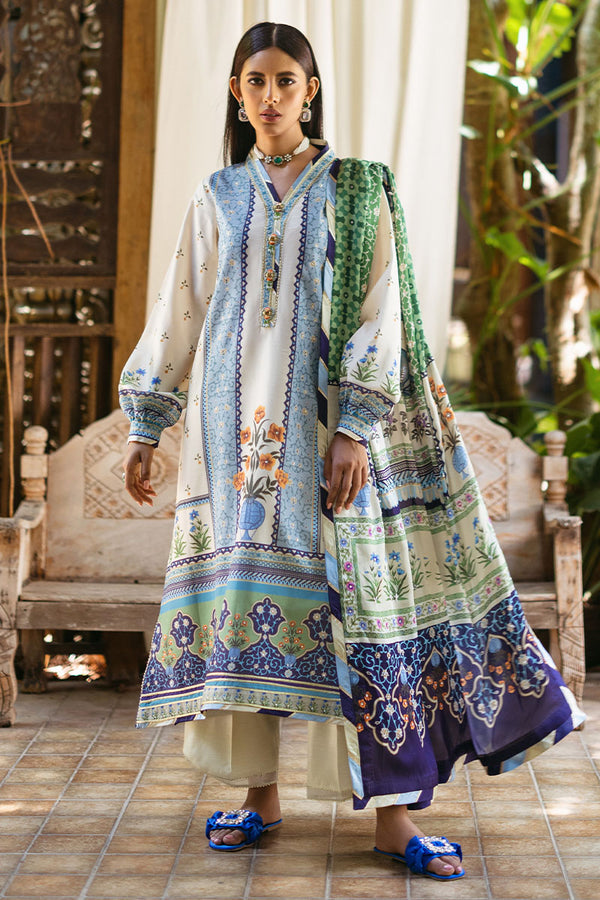 Mushq | Nirvana Silk Edit | Azure by Designer Mushq - House of Maryam - Pakistani Designer Ethnic Wear in {{ shop.shopifyCountryName }}