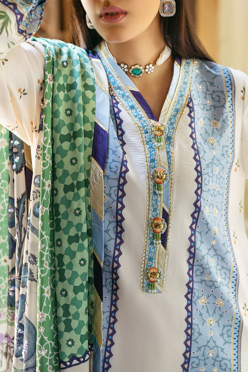 Mushq | Nirvana Silk Edit |  Azure -  Mushq Ladies Clothes - Original Designer Dress - House of Maryam