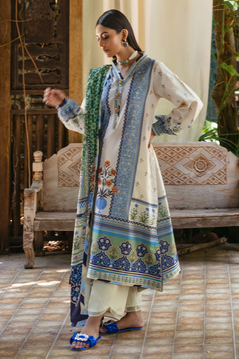 Mushq | Nirvana Silk Edit | Azure by Designer Mushq - House of Maryam - Pakistani Designer Ethnic Wear in {{ shop.shopifyCountryName }}