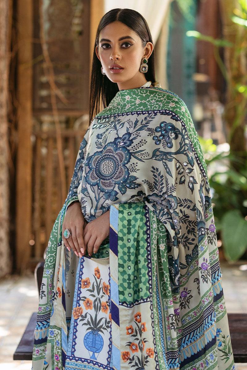 Mushq | Nirvana Silk Edit | Azure by Designer Mushq - House of Maryam - Pakistani Designer Ethnic Wear in {{ shop.shopifyCountryName }}