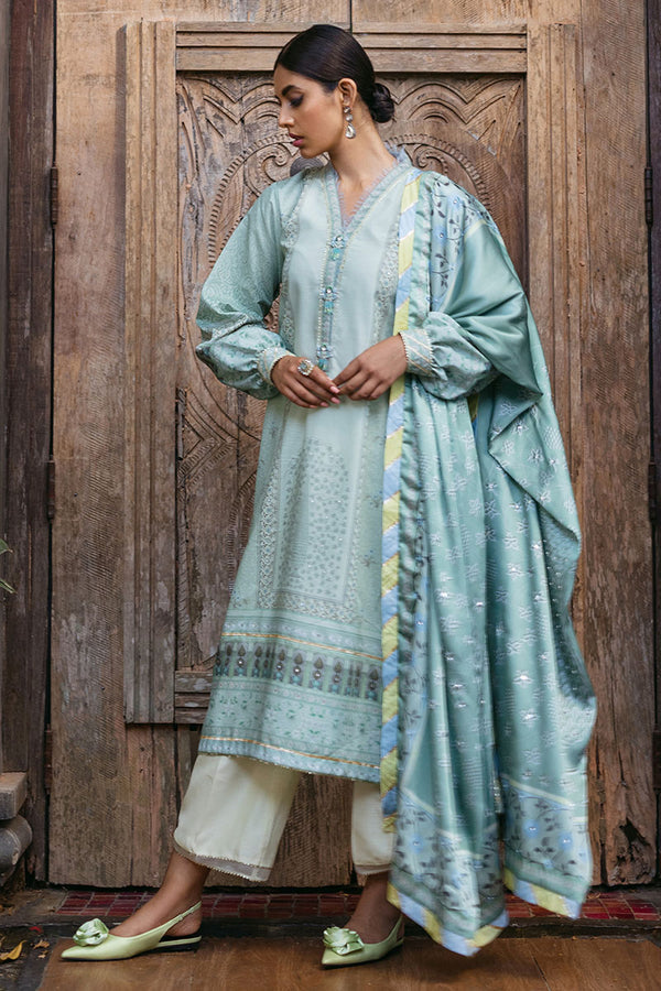 Mushq | Nirvana Silk Edit | Cerulean by Designer Mushq - House of Maryam - Pakistani Designer Ethnic Wear in {{ shop.shopifyCountryName }}