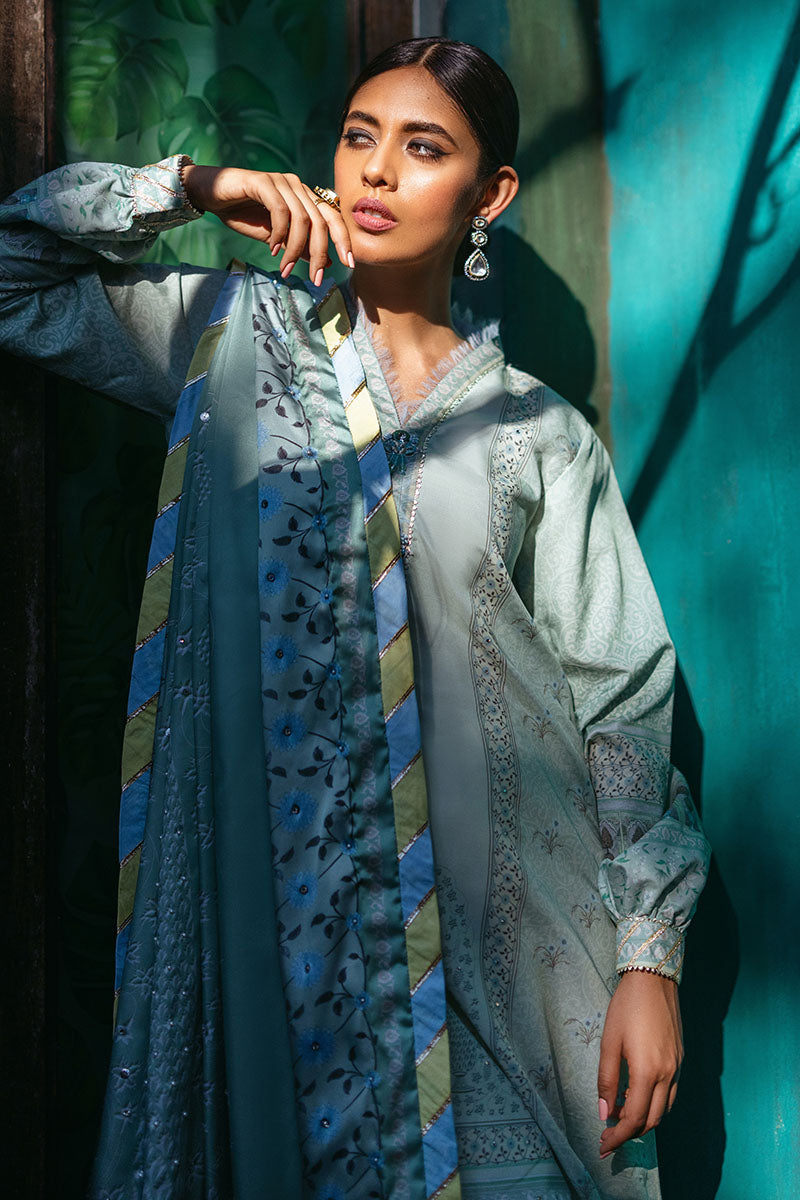 Mushq | Nirvana Silk Edit | Cerulean by Designer Mushq - House of Maryam - Pakistani Designer Ethnic Wear in {{ shop.shopifyCountryName }}