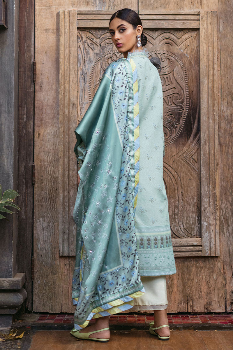 Mushq | Nirvana Silk Edit | Cerulean by Designer Mushq - House of Maryam - Pakistani Designer Ethnic Wear in {{ shop.shopifyCountryName }}