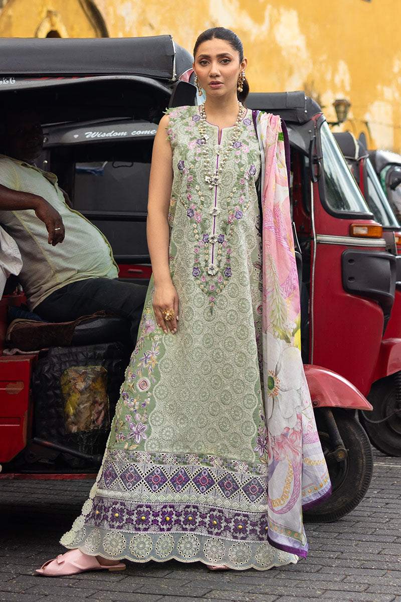 Mushq | Manaram Luxury Lawn 25 | Beaming Drift -  Mushq Ladies Clothes - Original Designer Dress - House of Maryam