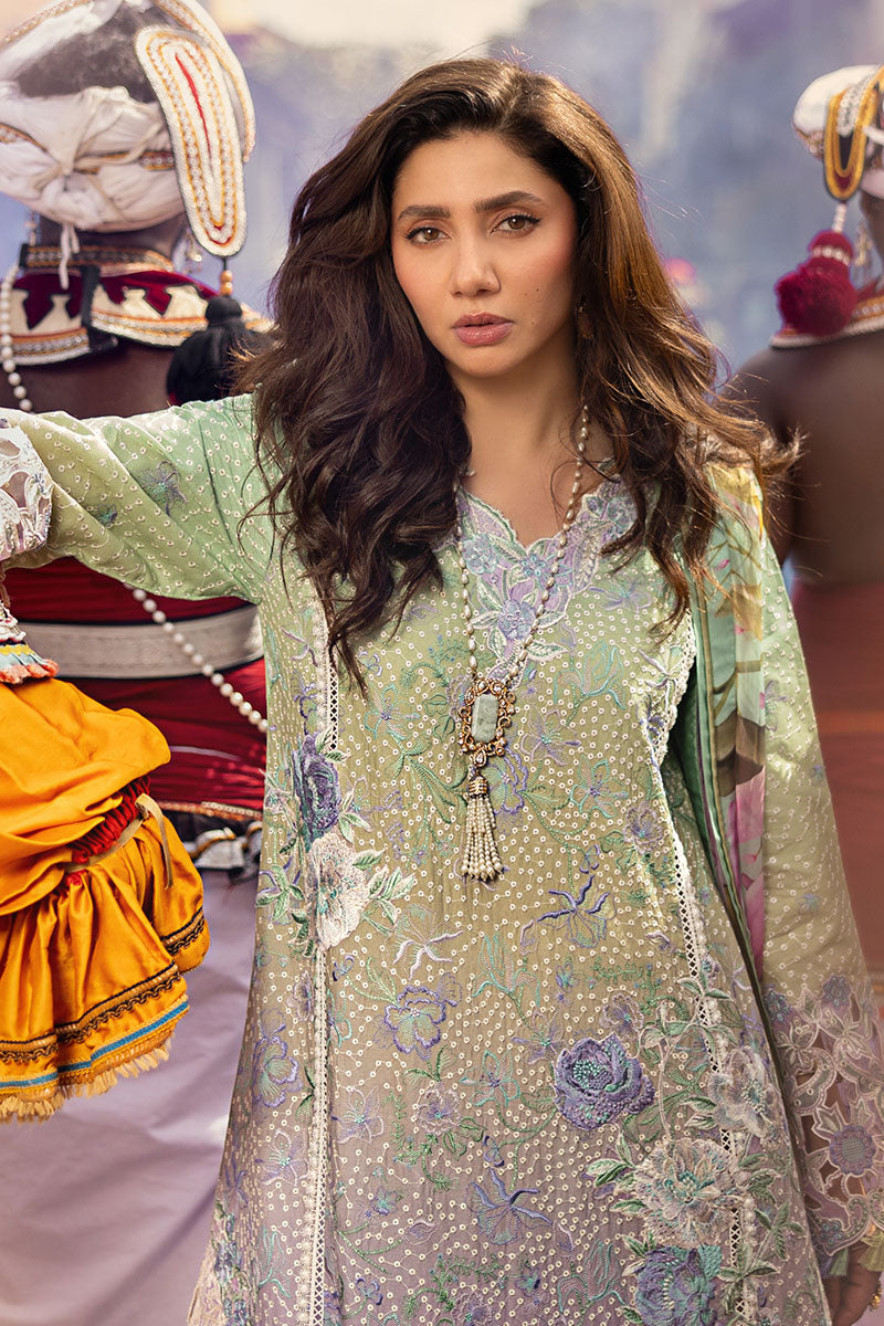 Mushq | Manaram Luxury Lawn 25 | Glittering Grace -  Mushq Ladies Clothes - Original Designer Dress - House of Maryam