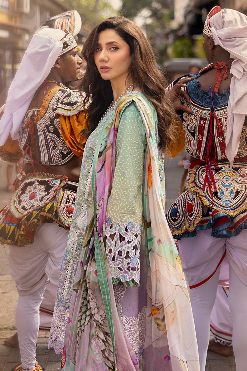 Mushq | Manaram Luxury Lawn 25 | Glittering Grace -  Mushq Ladies Clothes - Original Designer Dress - House of Maryam