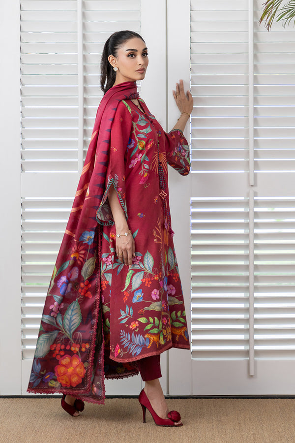 Mina Hassan | Signature Prints | Auric Magenta -  Mina Hassan Ladies Clothes - Original Designer Dress - House of Maryam
