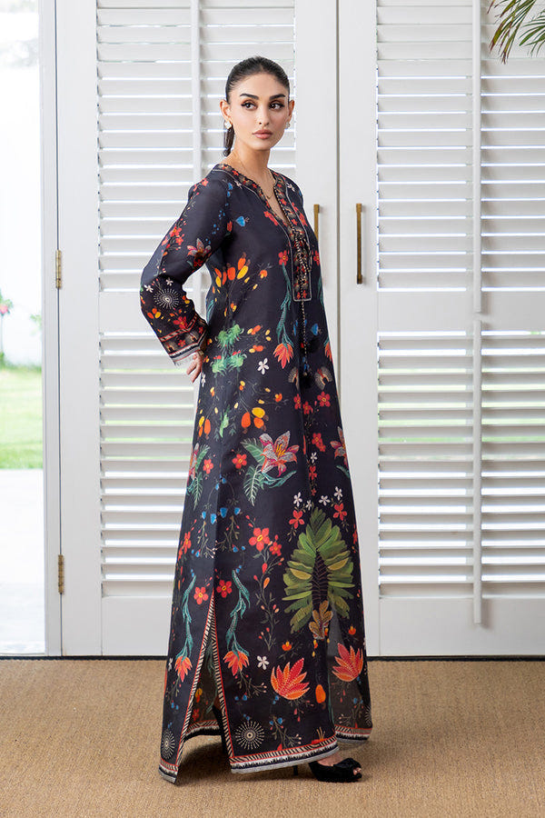 Mina Hassan | Signature Prints | Midnight Chic Kaftan -  Mina Hassan Ladies Clothes - Original Designer Dress - House of Maryam