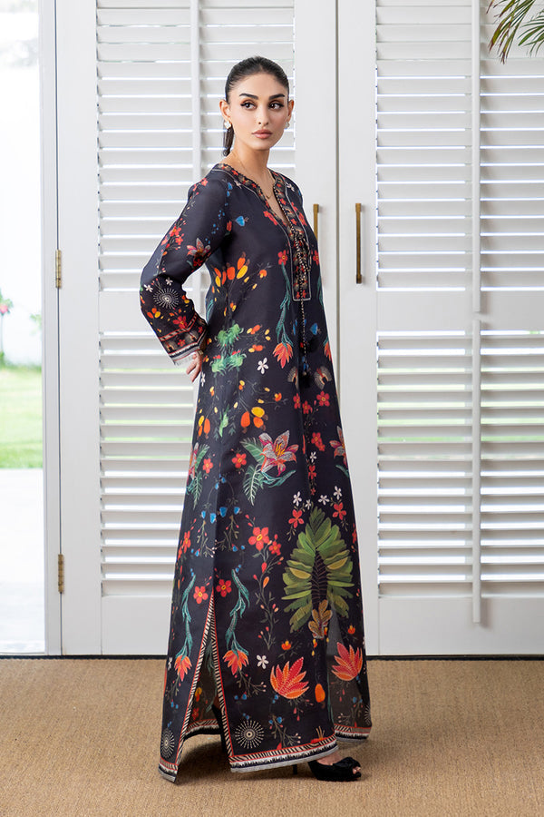 Mina Hassan | Signature Prints | Midnight Chic Kaftan -  Mina Hassan Ladies Clothes - Original Designer Dress - House of Maryam