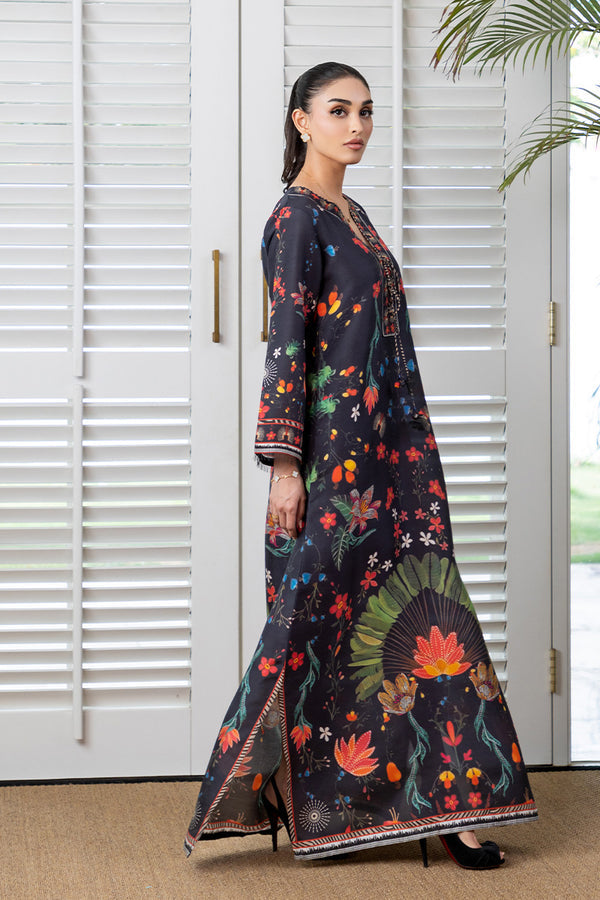 Mina Hassan | Signature Prints | Midnight Chic Kaftan -  Mina Hassan Ladies Clothes - Original Designer Dress - House of Maryam