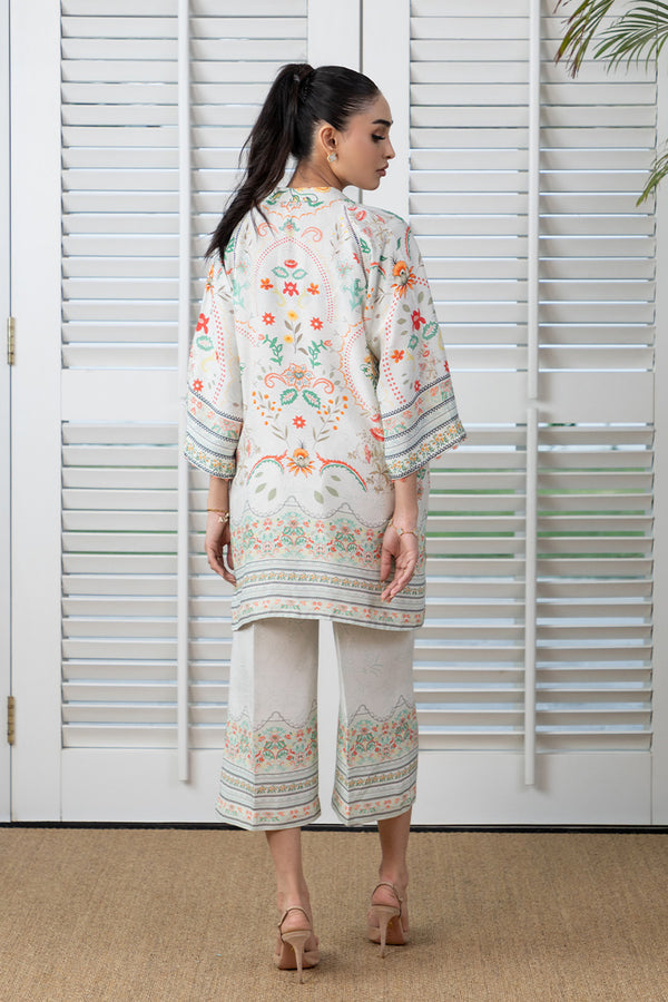 Mina Hassan | Signature Prints | Ivory Glam -  Mina Hassan Ladies Clothes - Original Designer Dress - House of Maryam