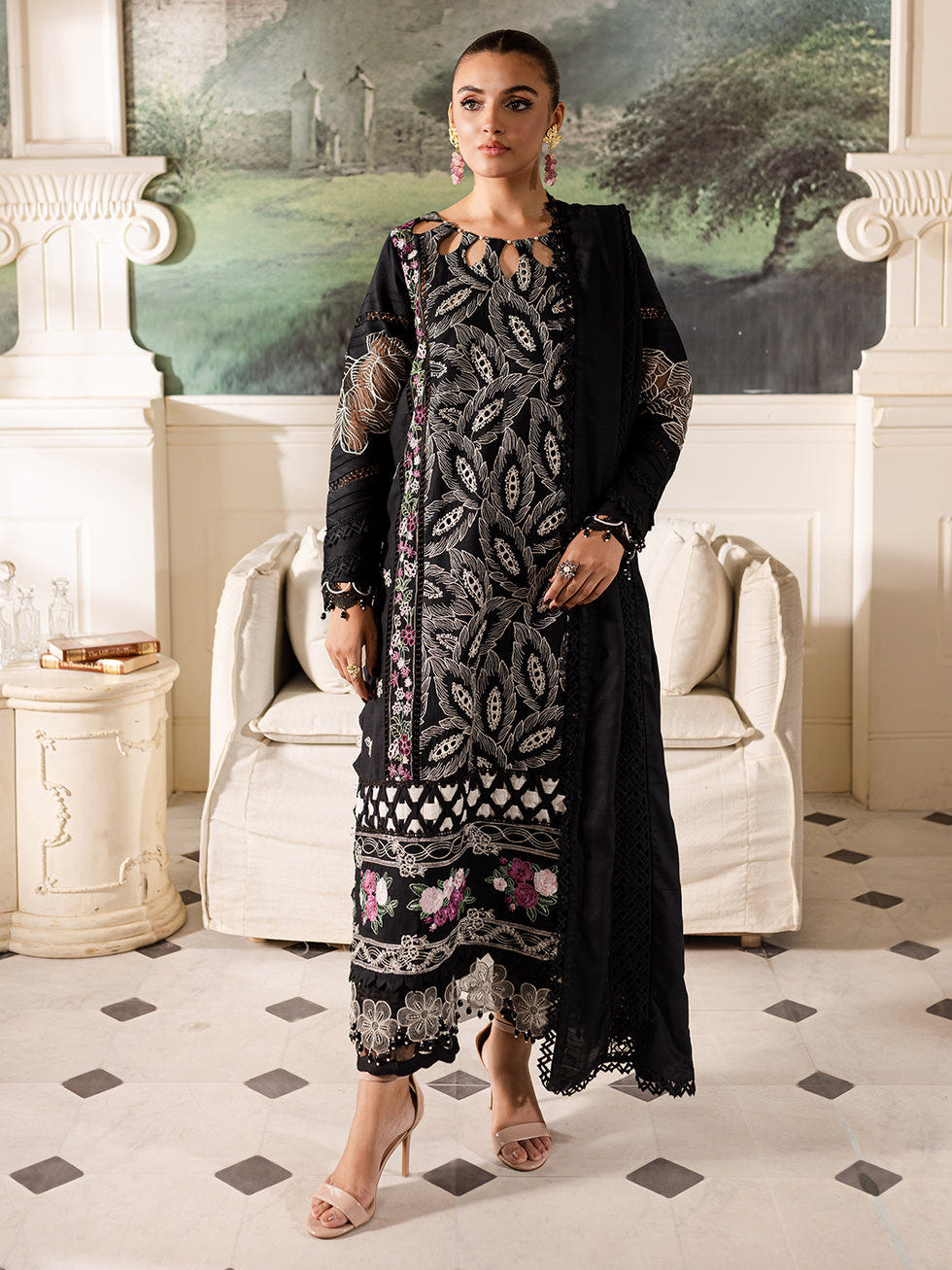 Parishay | Mira Winter |  MW-07 | 3 PC Crepe -  Parishay Luxury - Original Designer Dress - House of Maryam