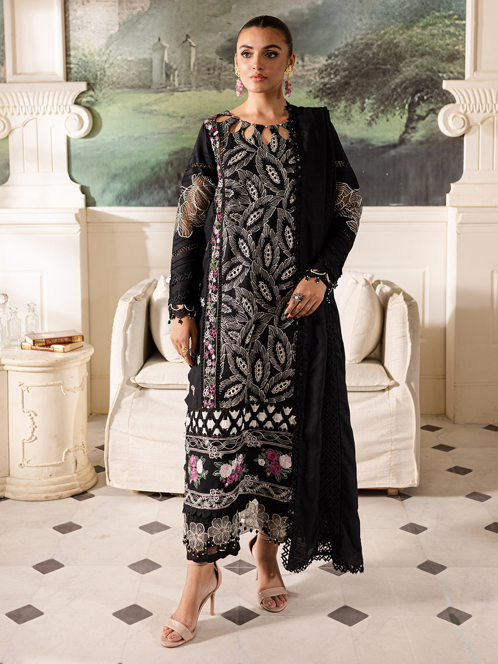 Parishay | Mira Winter |  MW-07 | 3 PC Crepe -  Parishay Luxury - Original Designer Dress - House of Maryam