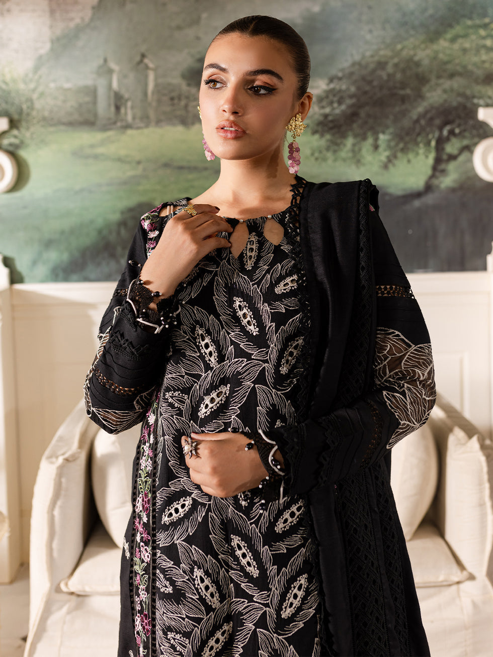 Parishay | Mira Winter |  MW-07 | 3 PC Crepe -  Parishay Luxury - Original Designer Dress - House of Maryam