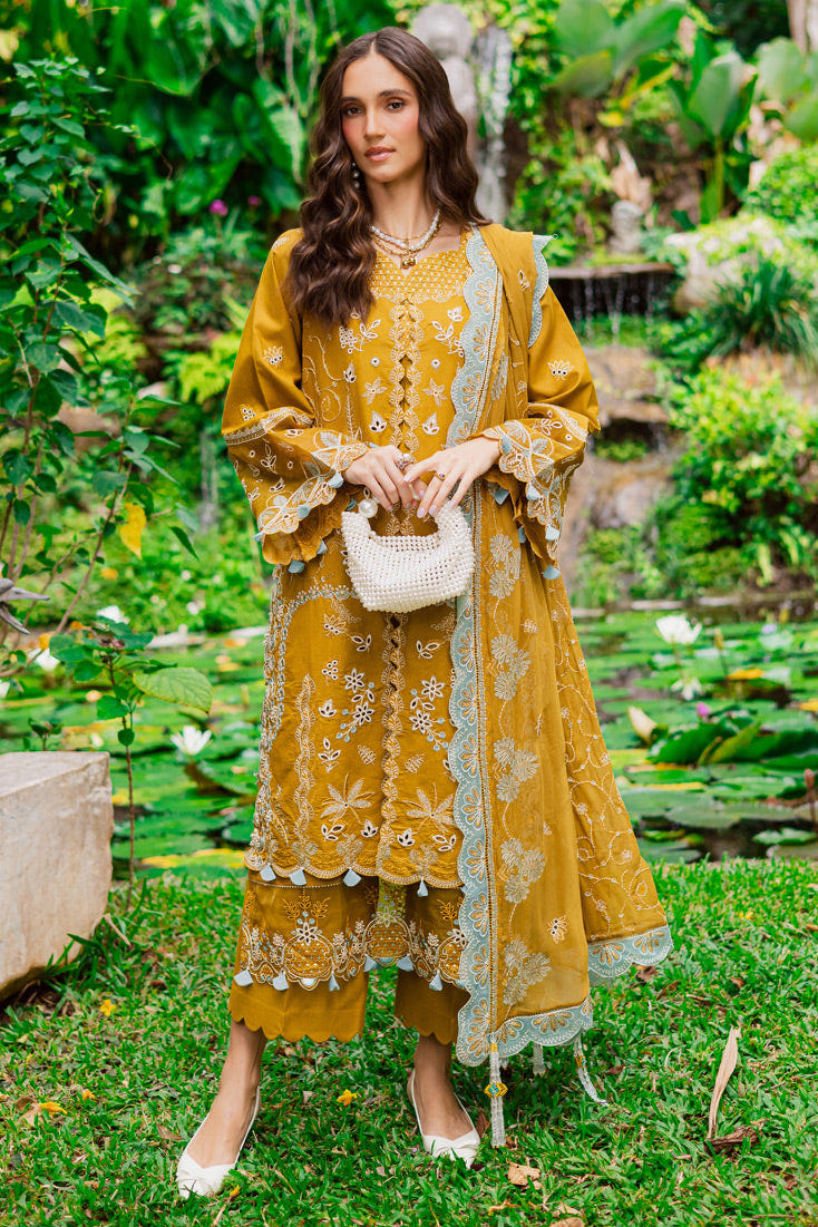 Marjjan | Bella Karandi 25 |MWK-38 A (MUSTARD) -  Marjjan Ladies Clothes - Original Designer Dress - House of Maryam