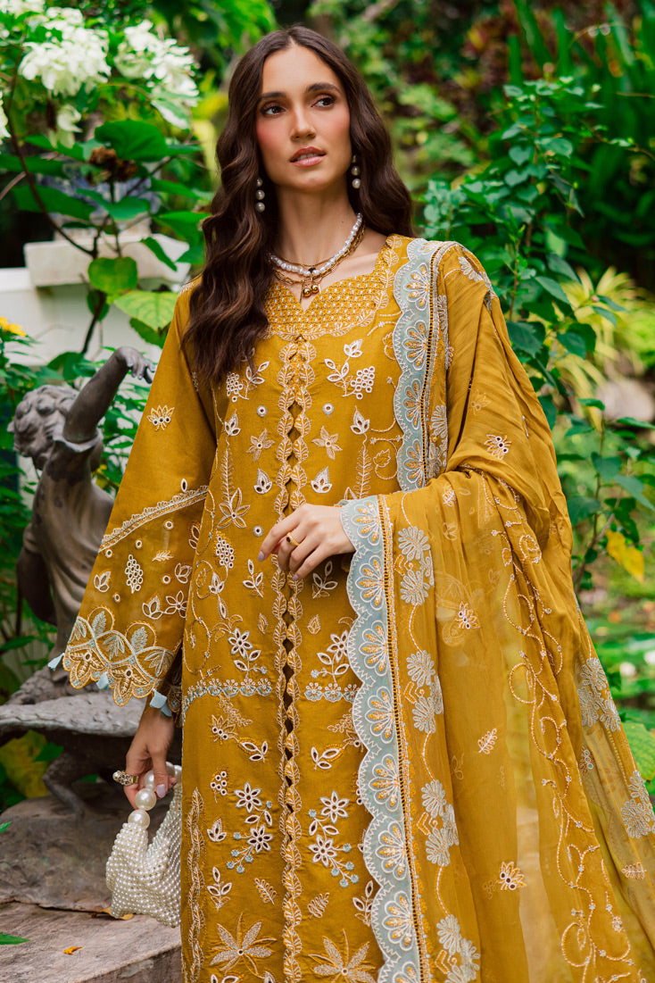 Marjjan | Bella Karandi 25 |MWK-38 A (MUSTARD) -  Marjjan Ladies Clothes - Original Designer Dress - House of Maryam