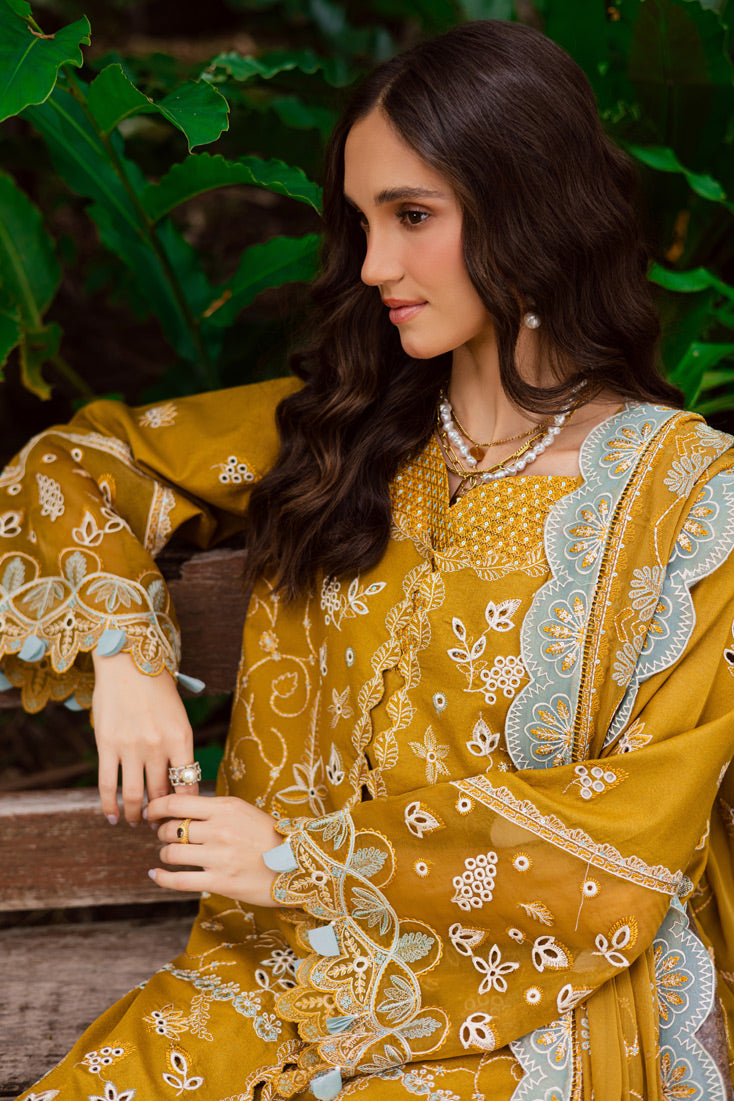 Marjjan | Bella Karandi 25 |MWK-38 A (MUSTARD) -  Marjjan Ladies Clothes - Original Designer Dress - House of Maryam