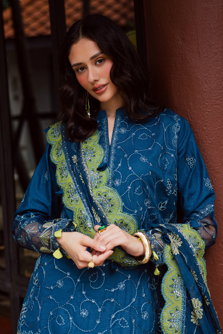 Marjjan | Bella Karandi 25 |MWK-38 B (TEAL BLUE) -  Marjjan Ladies Clothes - Original Designer Dress - House of Maryam