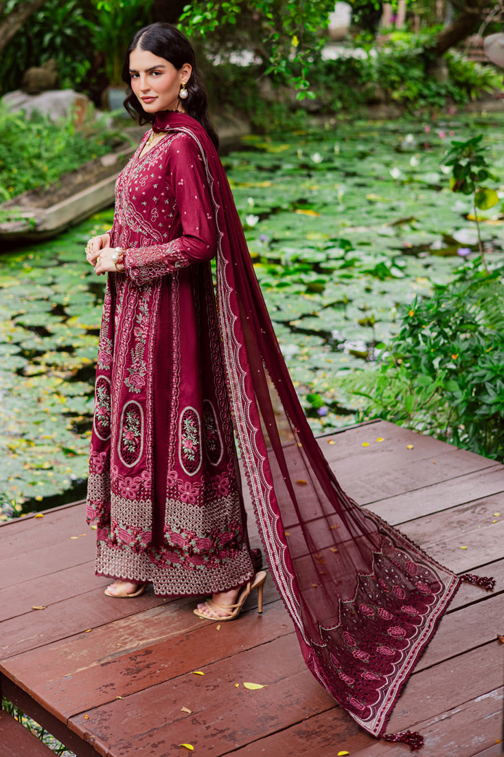 Marjjan | Bella Karandi 25 |MWK-39 A (MEHROON) -  Marjjan Ladies Clothes - Original Designer Dress - House of Maryam