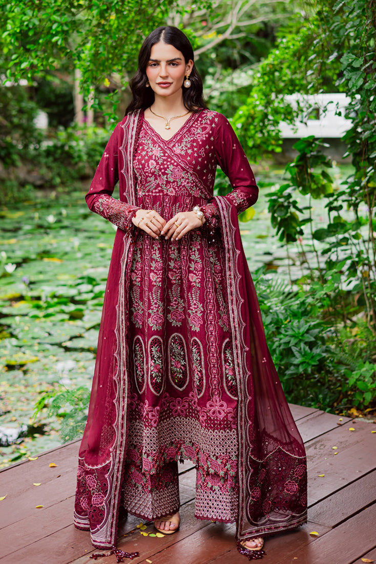 Marjjan | Bella Karandi 25 |MWK-39 A (MEHROON) -  Marjjan Ladies Clothes - Original Designer Dress - House of Maryam
