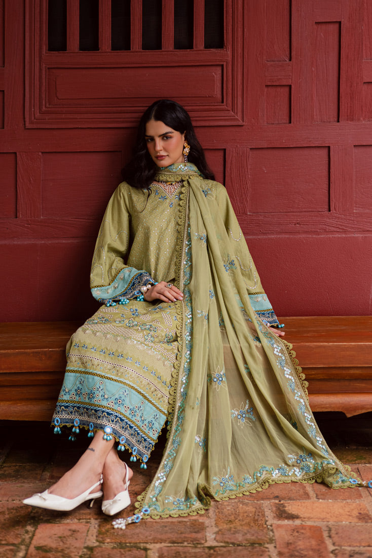 Marjjan | Bella Karandi 25 | MWK-42 A (OLIVE GREEN) -  Marjjan Ladies Clothes - Original Designer Dress - House of Maryam