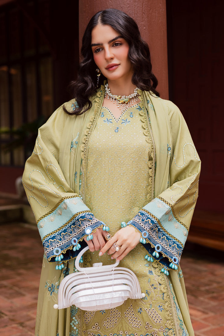Marjjan | Bella Karandi 25 | MWK-42 A (OLIVE GREEN) -  Marjjan Ladies Clothes - Original Designer Dress - House of Maryam