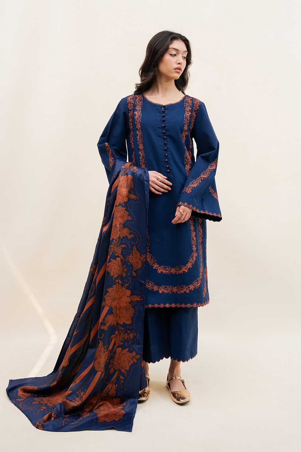Maryum N Maria | Latte Layers Pret | ALMOND VEIL - MWS5826-1
