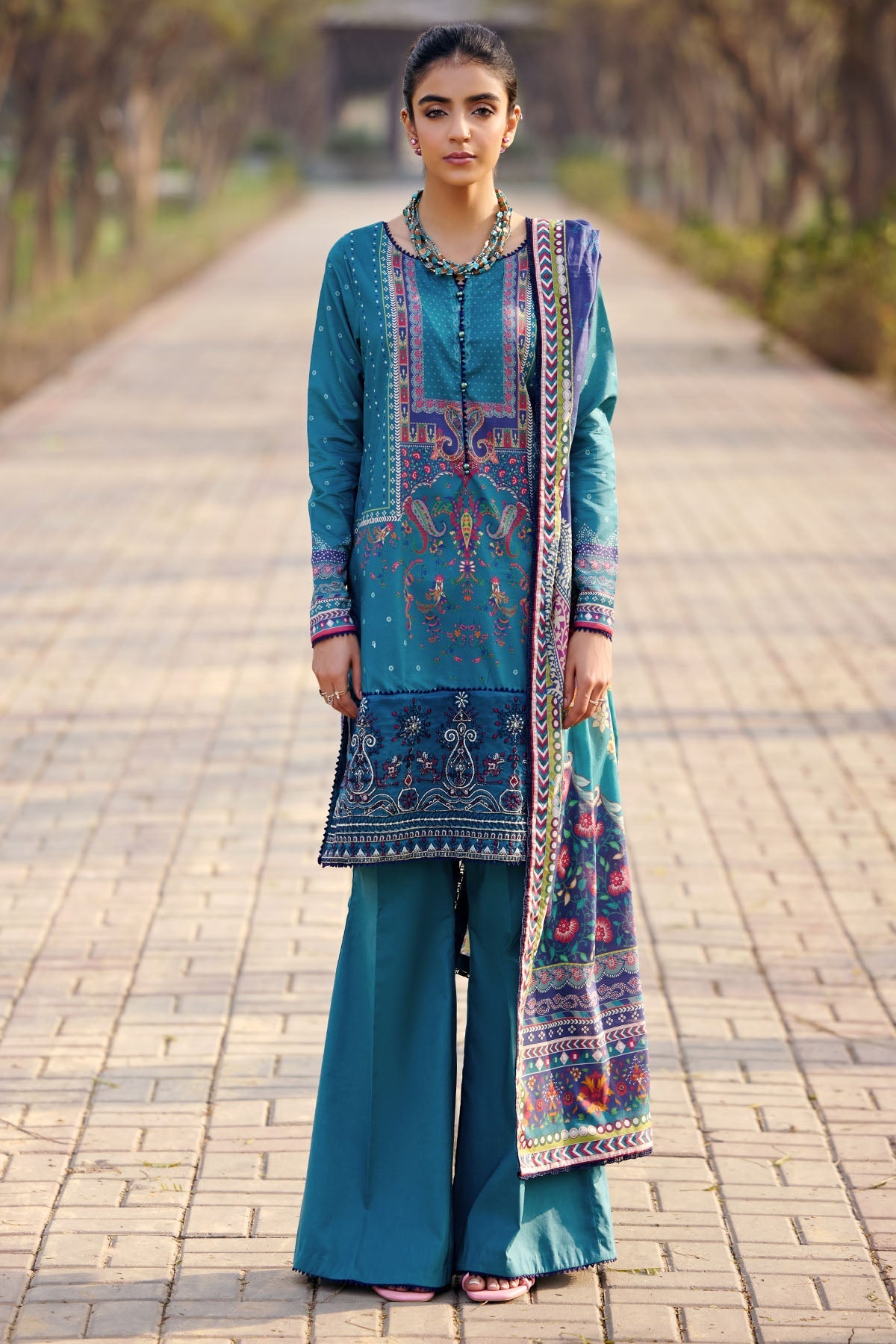Motifz | Umang Lawn | 3556-SENA -  Motifz Ladies Clothes - Original Designer Dress - House of Maryam