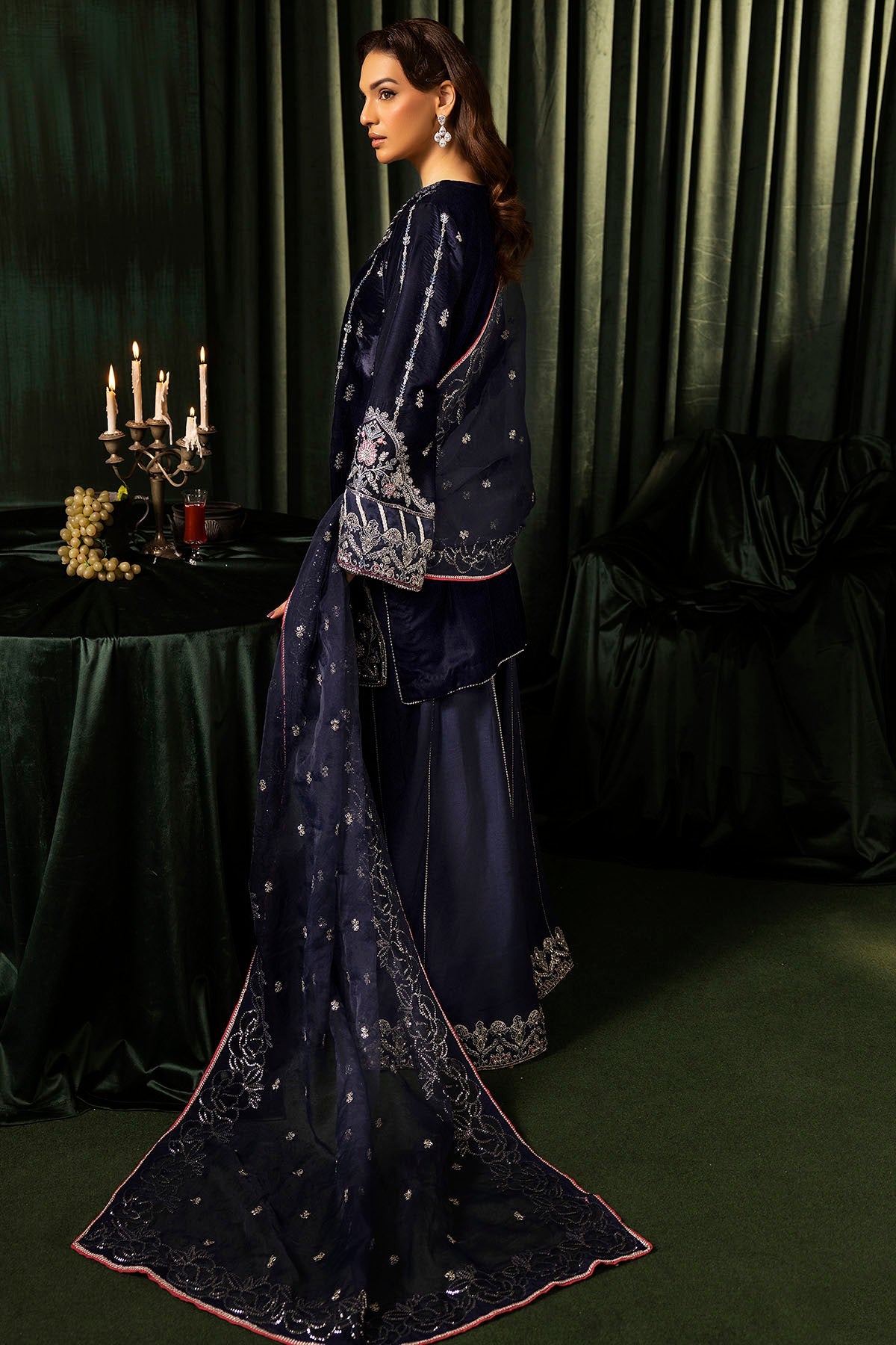Motifz | Velvet Formals | 5092-AAIRA -  Motifz Ladies Clothes - Original Designer Dress - House of Maryam