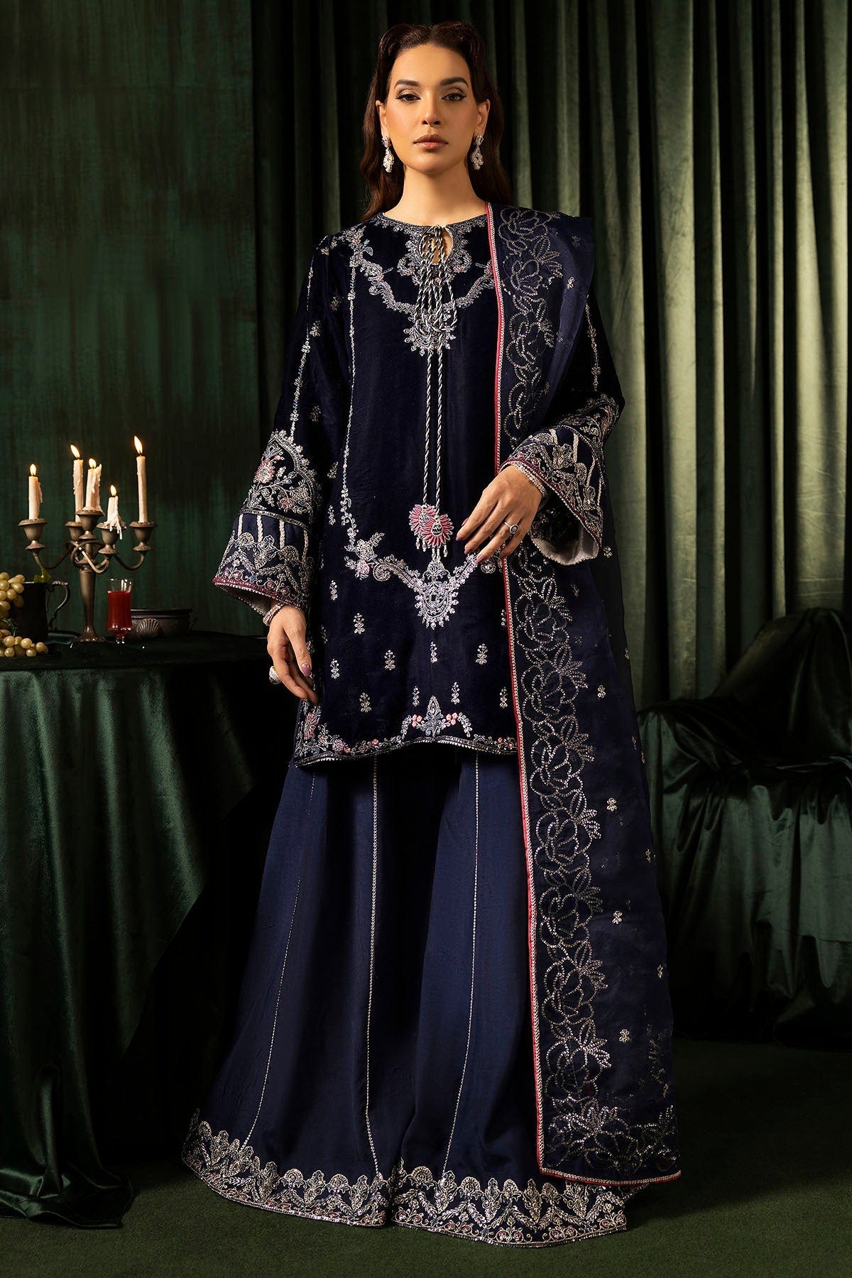 Motifz | Velvet Formals | 5092-AAIRA -  Motifz Ladies Clothes - Original Designer Dress - House of Maryam