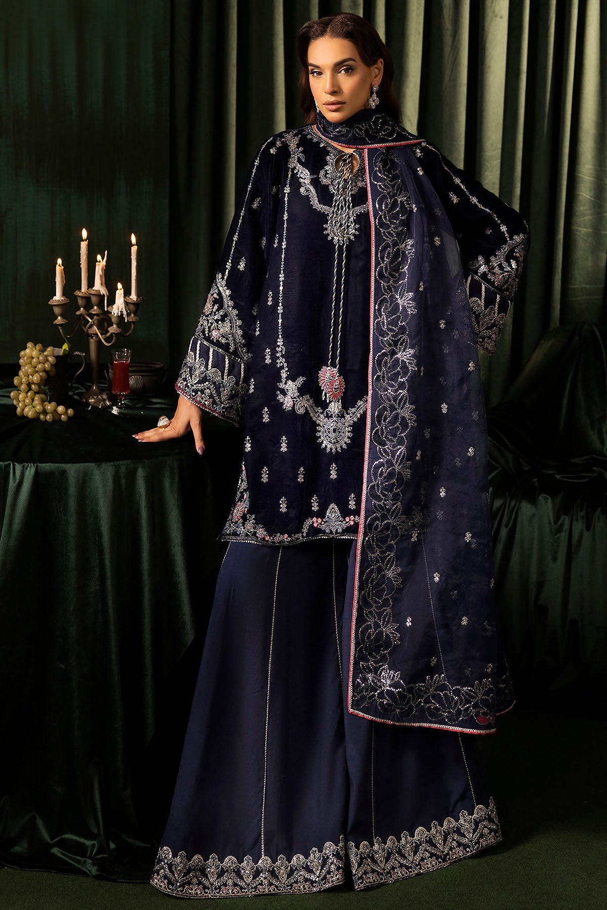 Motifz | Velvet Formals | 5092-AAIRA -  Motifz Ladies Clothes - Original Designer Dress - House of Maryam