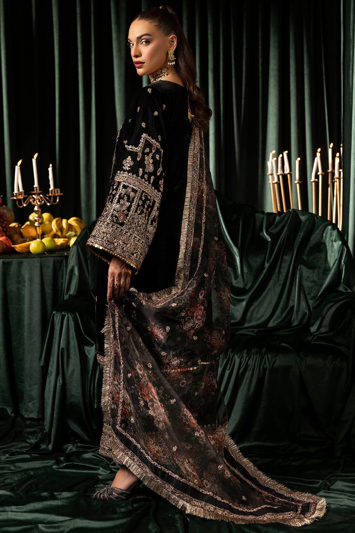 Motifz | Velvet Formals | 5097-TANISHA -  Motifz Ladies Clothes - Original Designer Dress - House of Maryam