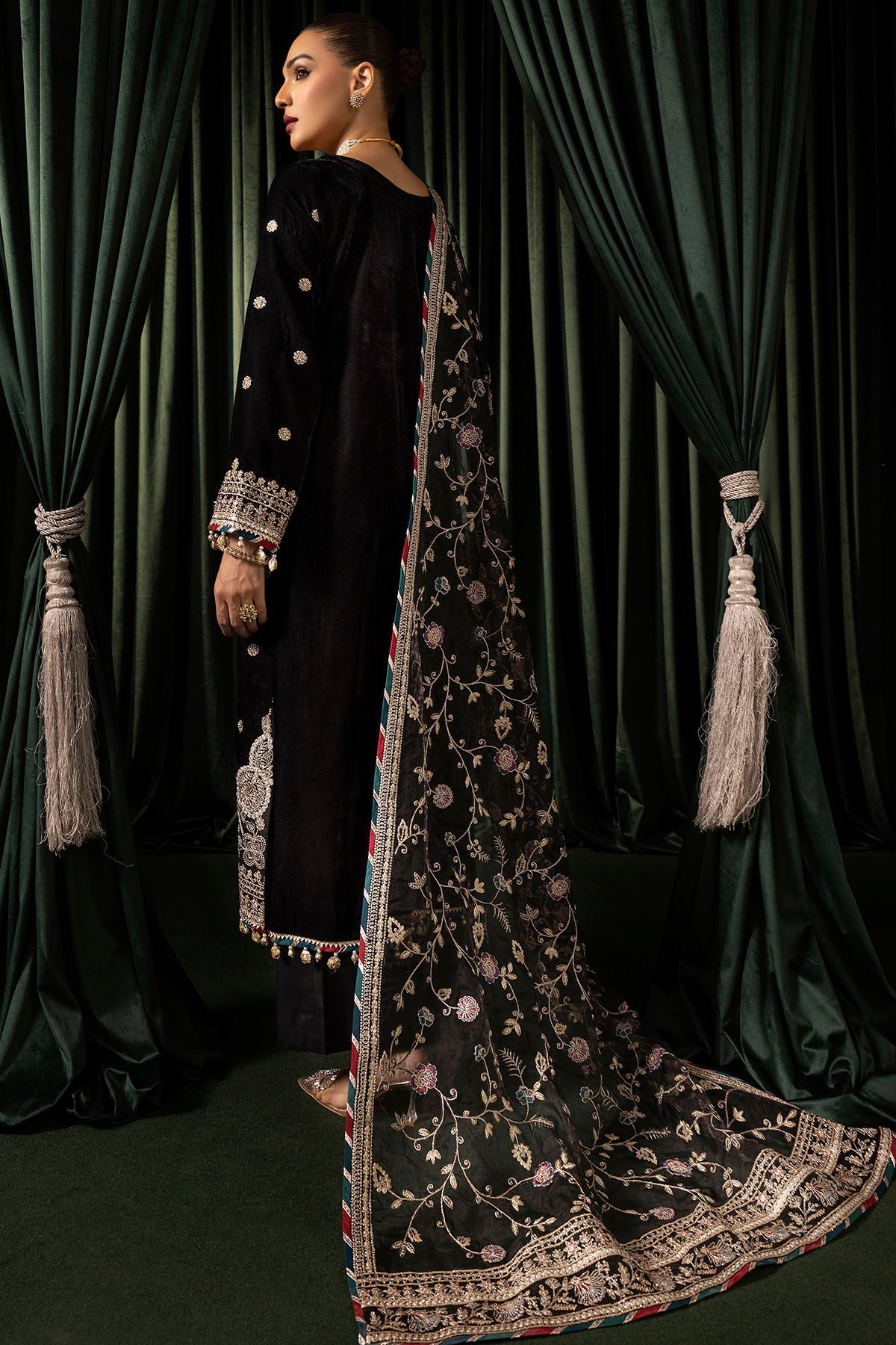 Motifz | Velvet Formals | 5098-FARZEEN -  Motifz Ladies Clothes - Original Designer Dress - House of Maryam