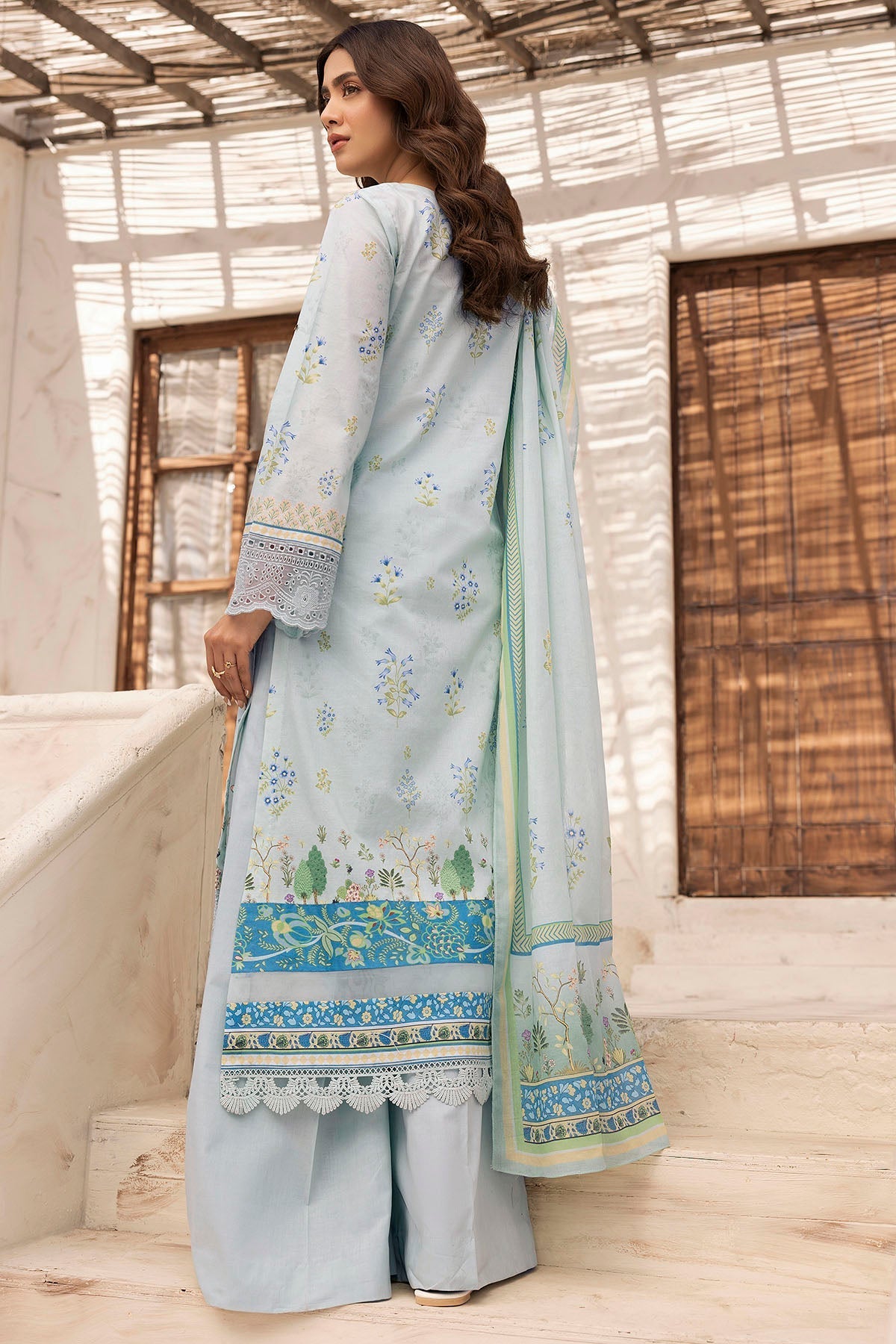 Motifz | Umang Lawn | 5411-SIRA -  Motifz Ladies Clothes - Original Designer Dress - House of Maryam