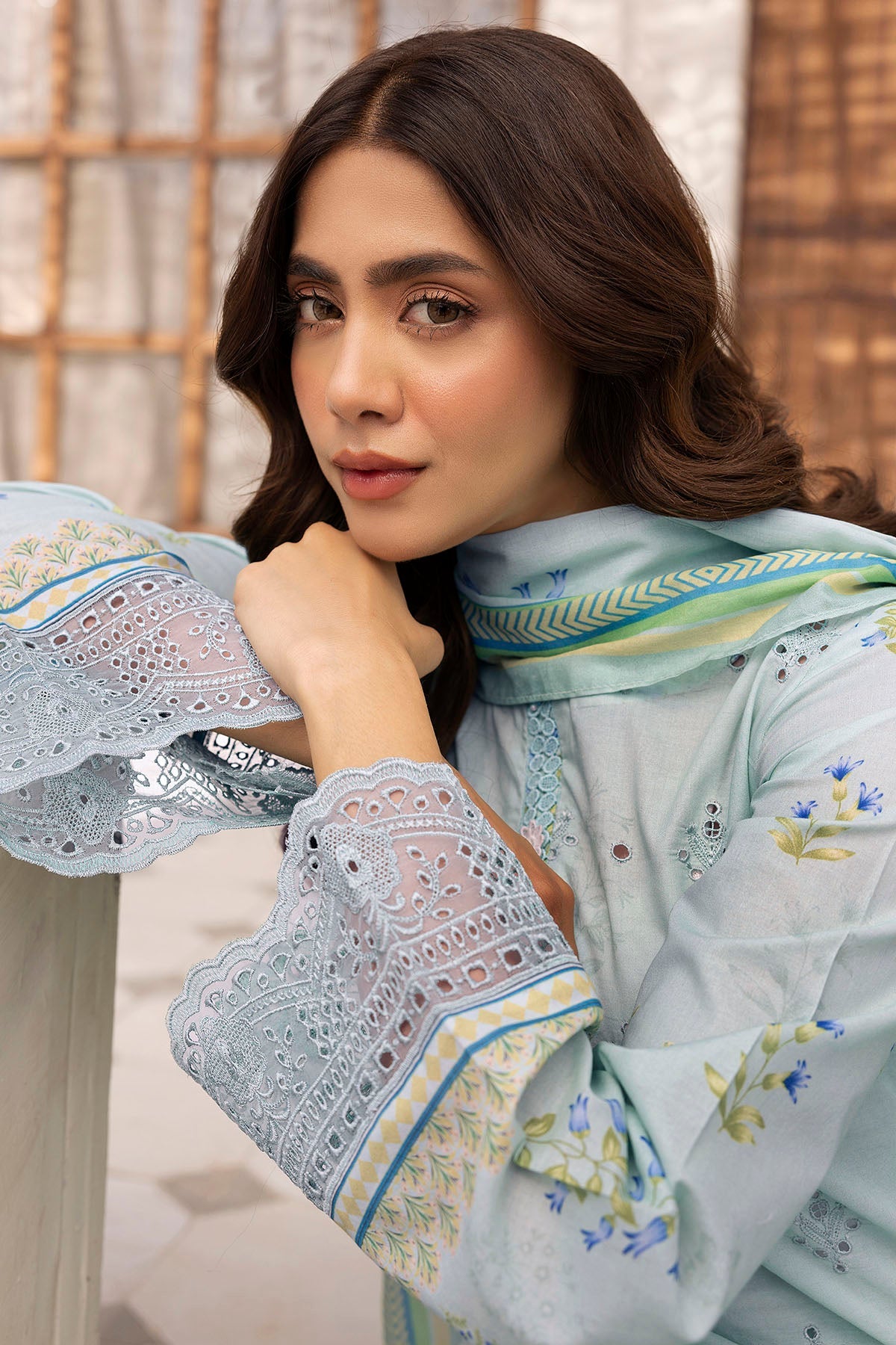 Motifz | Umang Lawn | 5411-SIRA -  Motifz Ladies Clothes - Original Designer Dress - House of Maryam