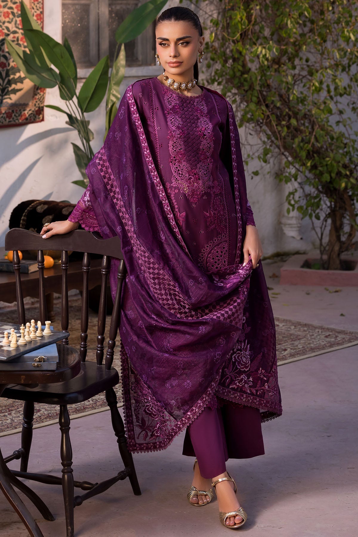 Motifz | Premium Lawn 26 | 5931-CRIMSON, image 4