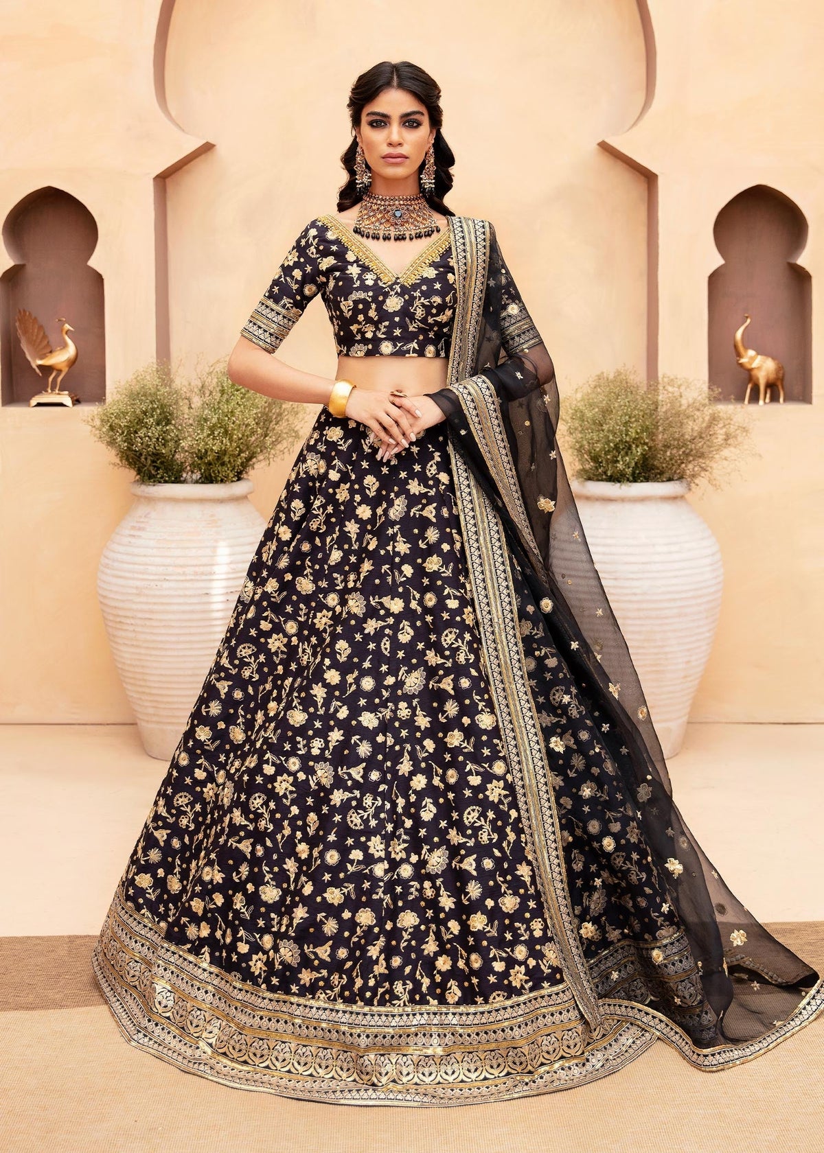 Waqas Shah | Madhubala | LAKSHMI -  Waqas Shah Formal - Original Designer Dress - House of Maryam