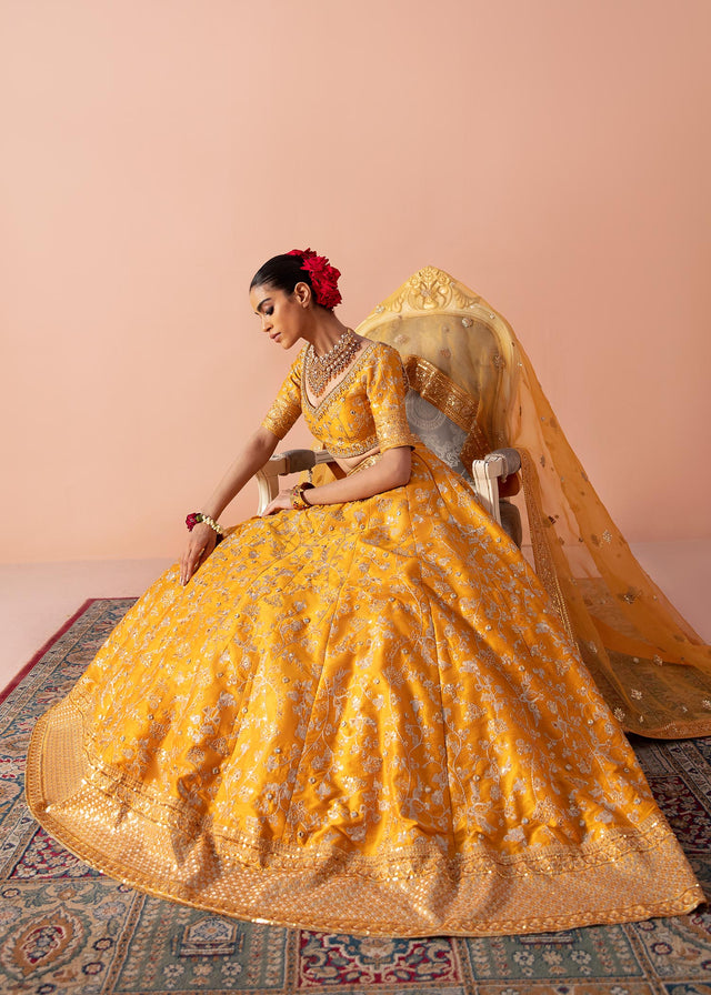 Waqas Shah | Madhubala | ZARI -  Waqas Shah Formal - Original Designer Dress - House of Maryam