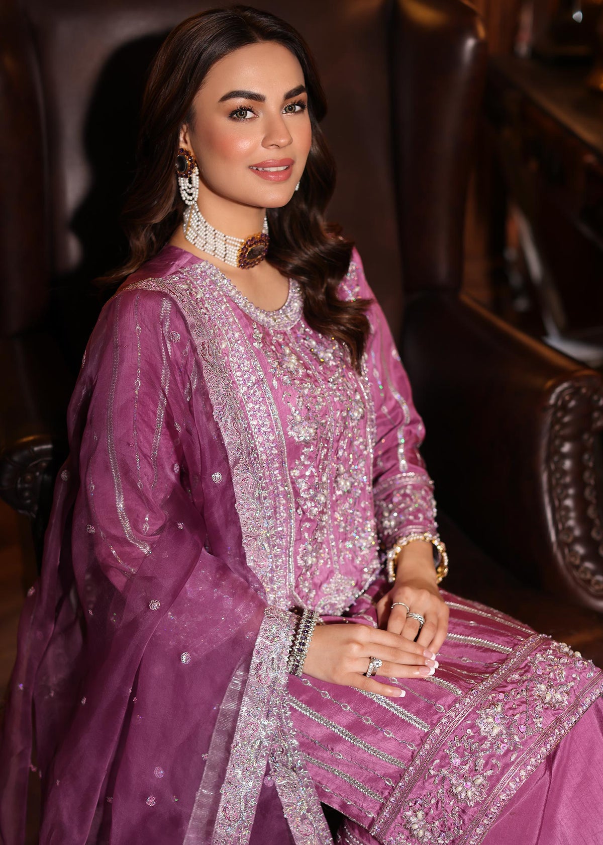 Waqas Shah | Meh-E-Nur | TULIP -  Waqas Shah Bridal - Original Designer Dress - House of Maryam