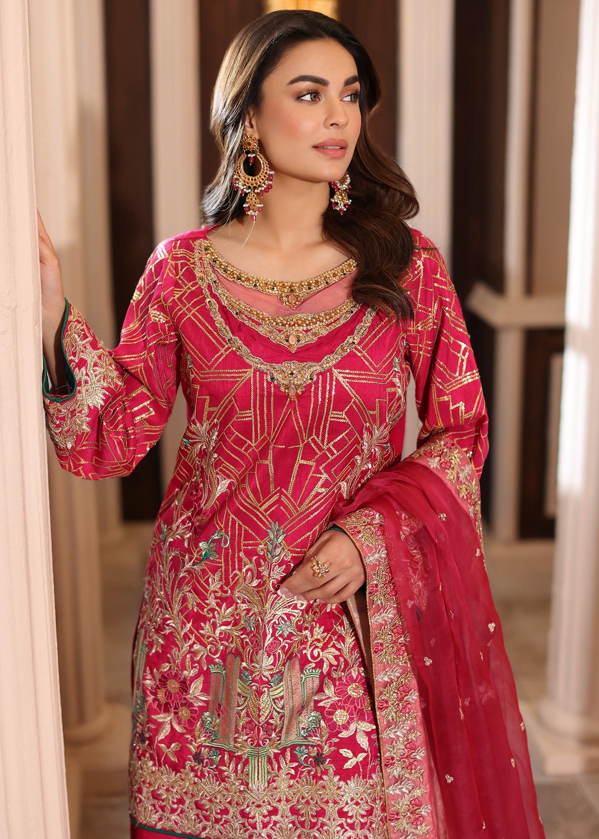 Waqas Shah | Meh-E-Nur | TOPAZ -  Waqas Shah Bridal - Original Designer Dress - House of Maryam