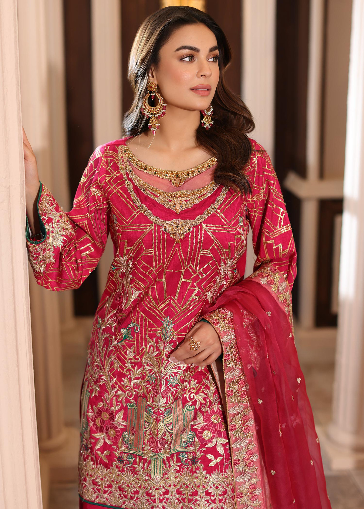 Waqas Shah | Meh-E-Nur | TOPAZ -  Waqas Shah Bridal - Original Designer Dress - House of Maryam