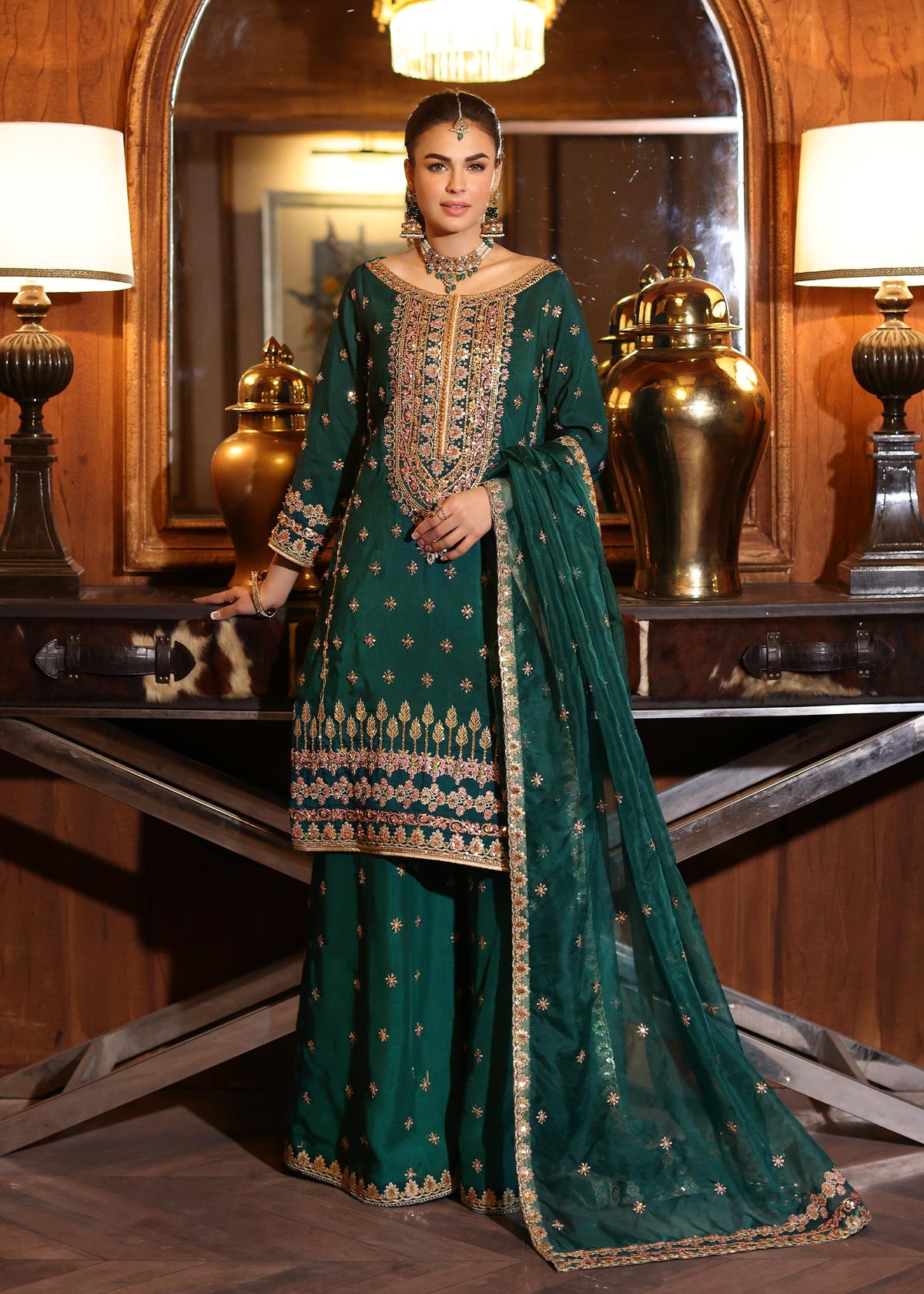 Waqas Shah | Meh-E-Nur | DAYLILLY -  Waqas Shah Bridal - Original Designer Dress - House of Maryam