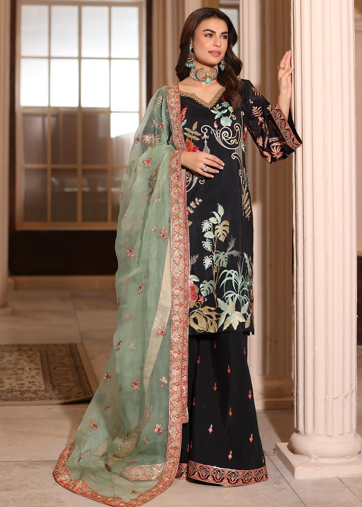 Waqas Shah | Meh-E-Nur | EMBER -  Waqas Shah Bridal - Original Designer Dress - House of Maryam
