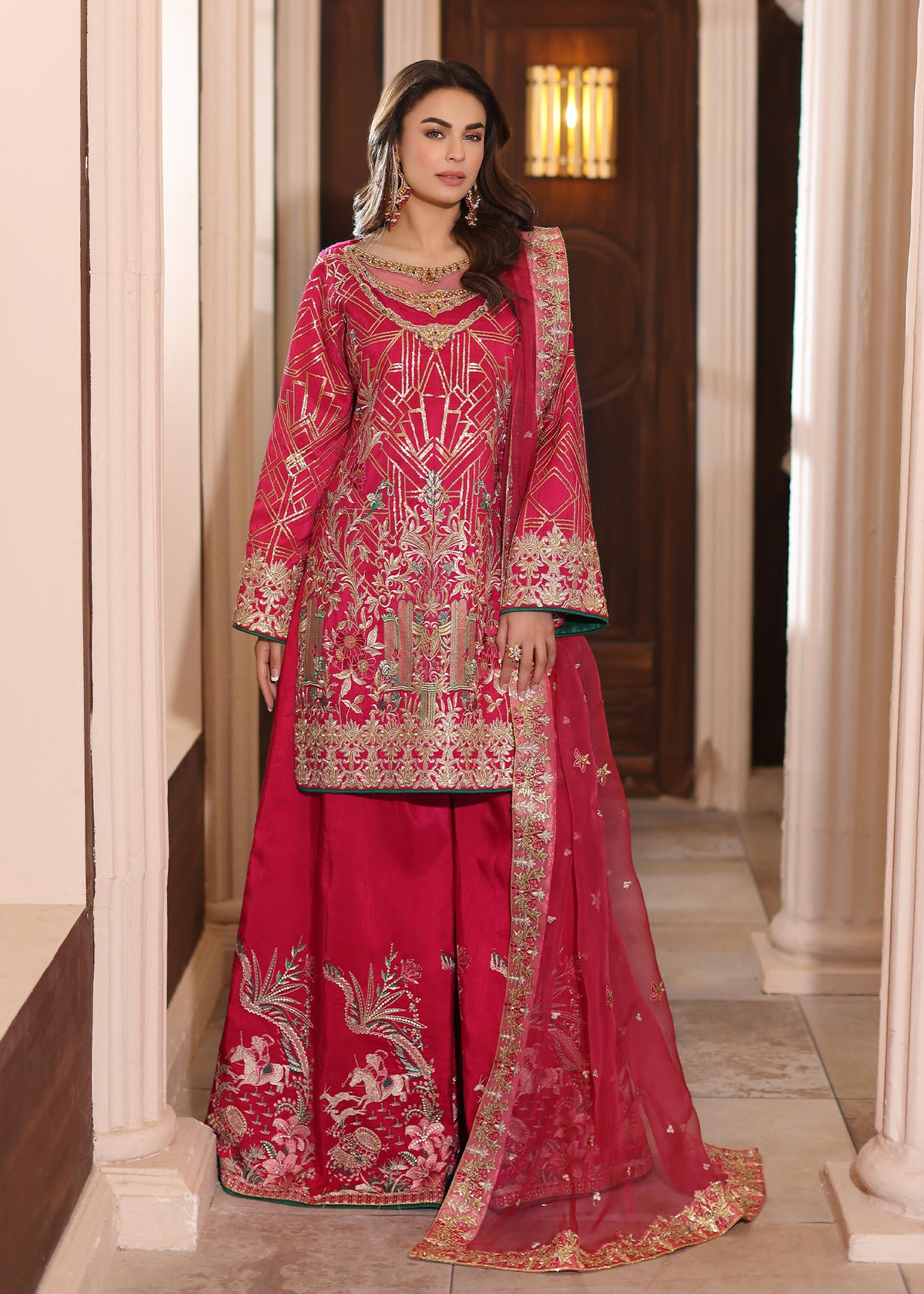 Waqas Shah | Meh-E-Nur | TOPAZ -  Waqas Shah Bridal - Original Designer Dress - House of Maryam
