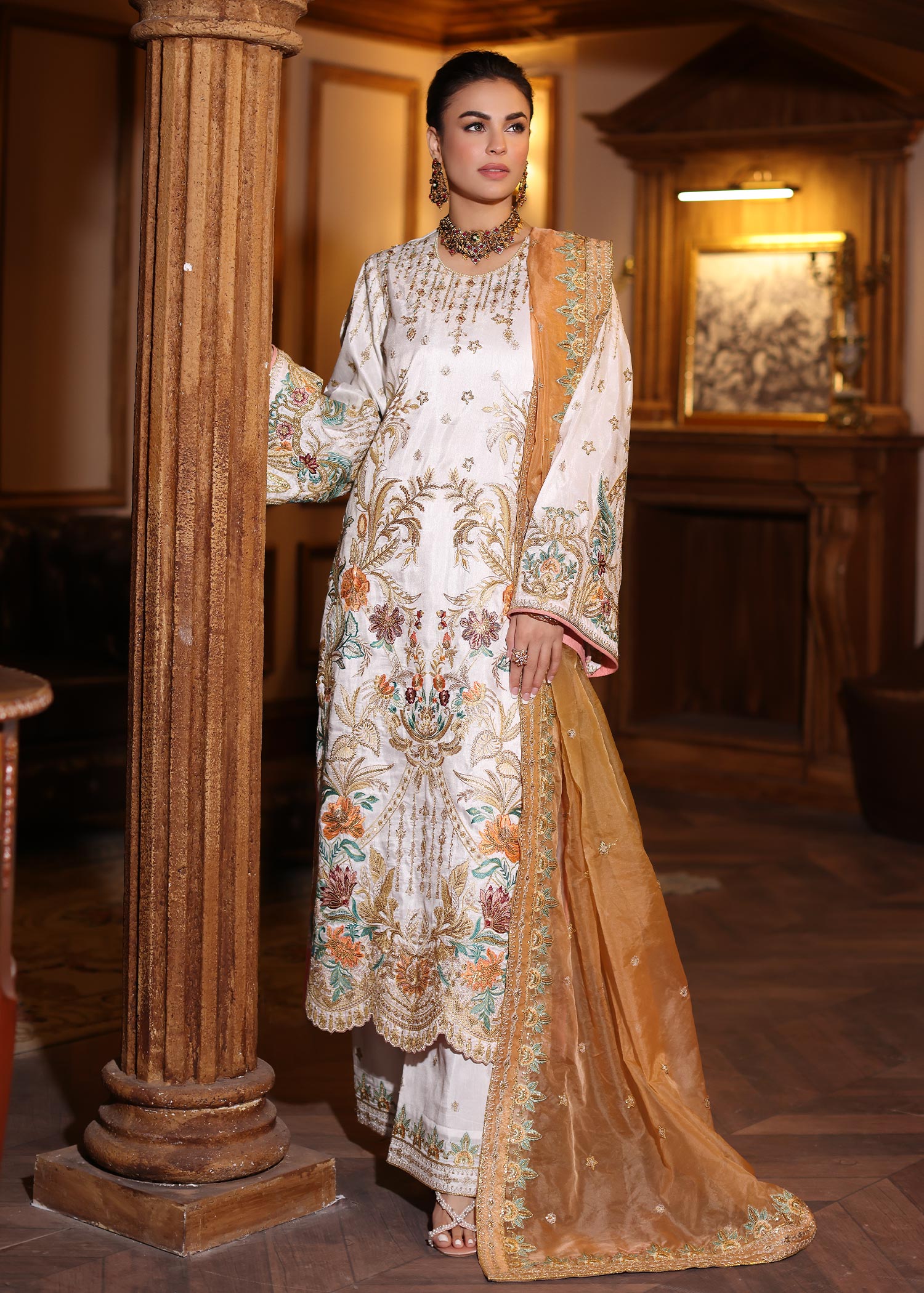 Waqas Shah | Meh-E-Nur | AMELIA by Designer Waqas Shah - House of Maryam - Pakistani Designer Ethnic Wear in {{ shop.shopifyCountryName }}